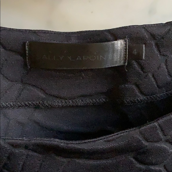 Sally Lapointe snake skin black jersey t-shirt sz4 - Picture 4 of 7